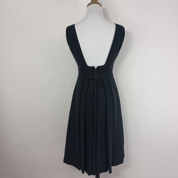 Vintage 50s Stanton JR Petite Women's Black Mini Dress Union Made size 7 Formal - Picture 6 of 13